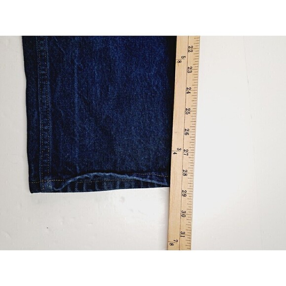 MAVERICK Stone Washed Vintage Straight Leg Jeans Dark Wash Mens Size 36X29 - Picture 6 of 6